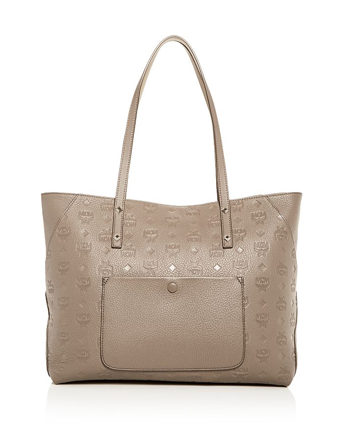 MCM Klara Monogram Medium Leather Tote Bloomingdale s