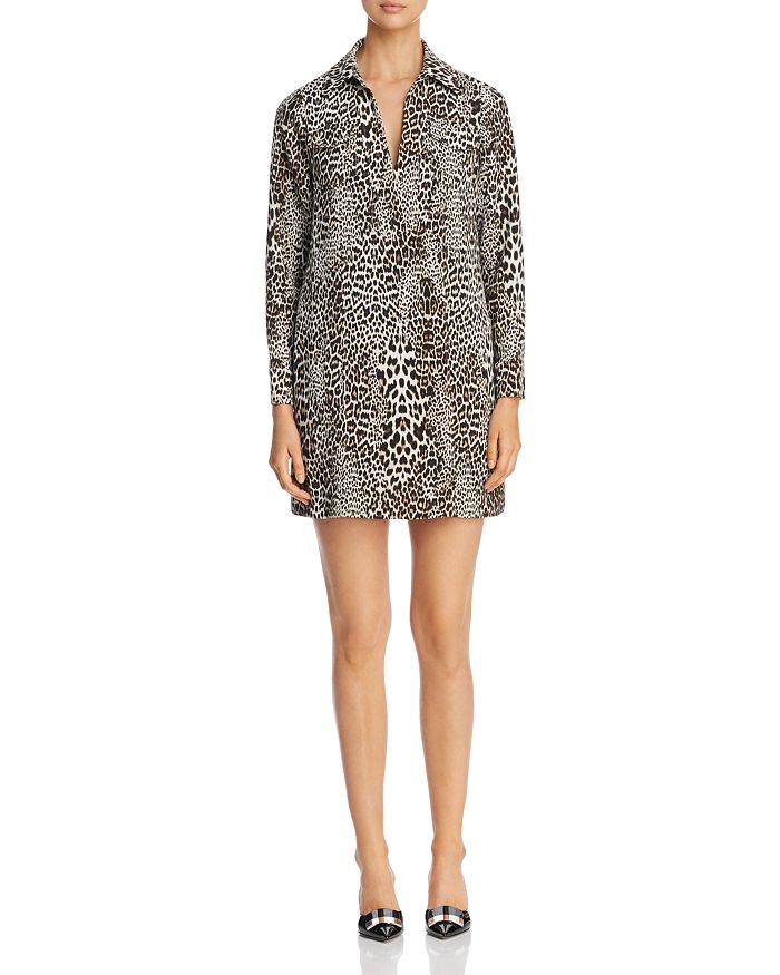 Badgley mischka leopard dress sales