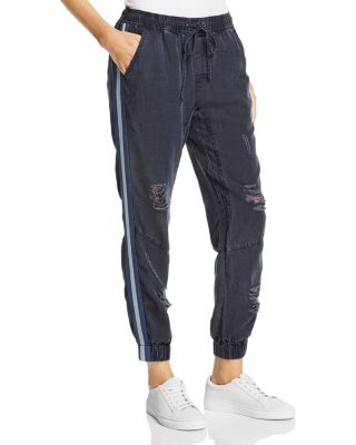 distressed jogger pants