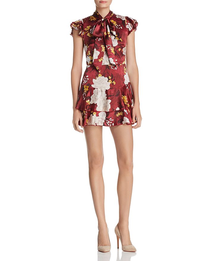 Alice and olivia outlet lashay ruffle dress