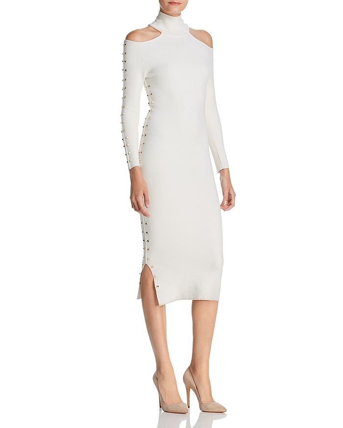 Alice and olivia 2025 cold shoulder dress