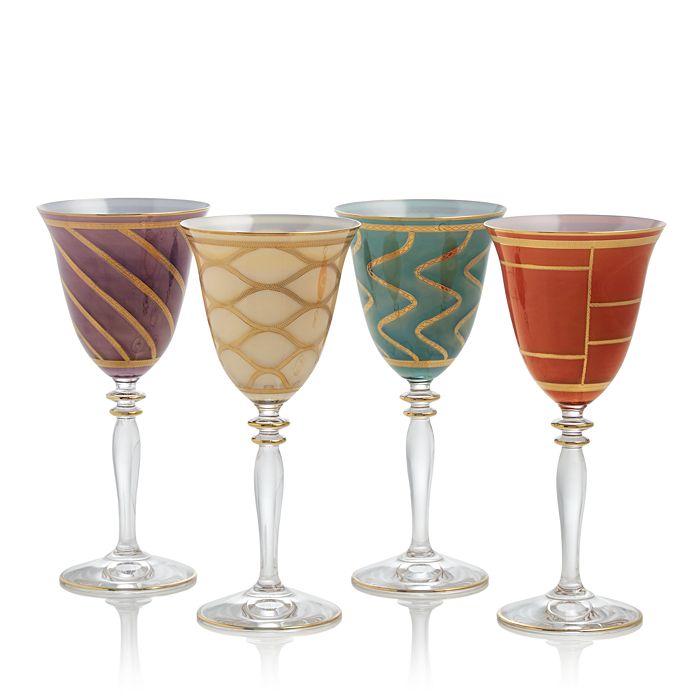 VIETRI Elegante Colored Wine Glass Set of 4 Bloomingdale's