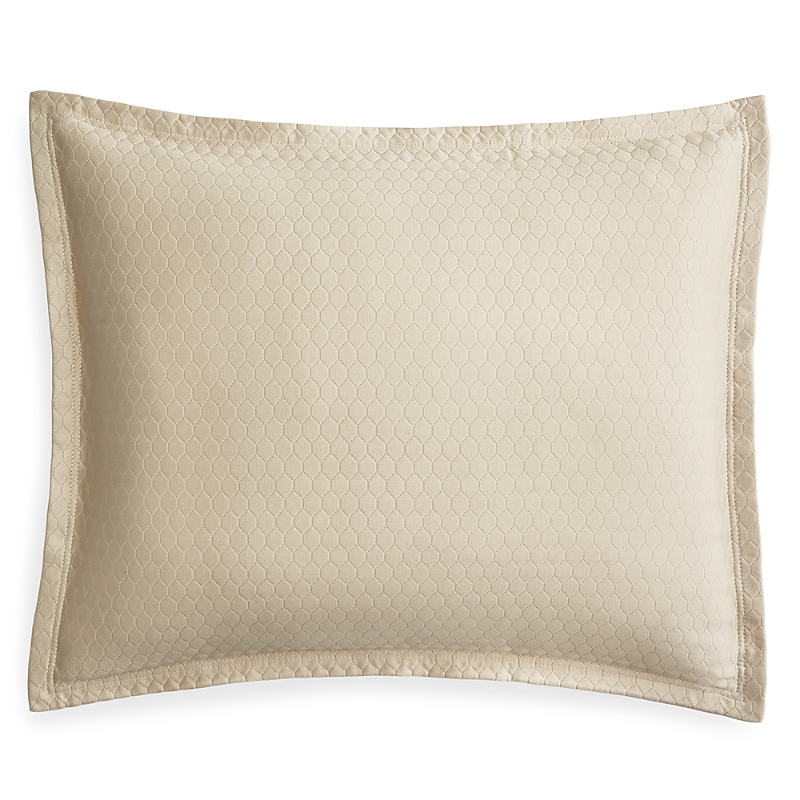 Sferra Favo Standard Sham In Oat