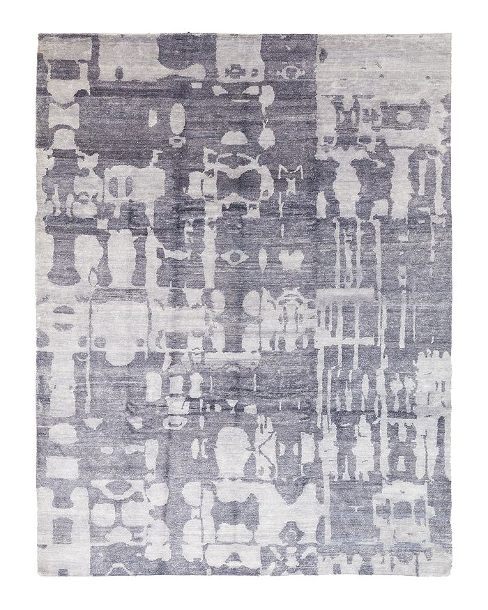 Bloomingdale's Solo Rugs Modern Cedric Hand-knotted Area Rug, 9' 3 X 12' 1 In Blue