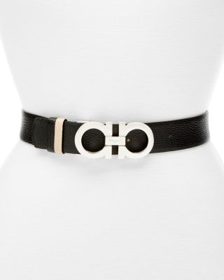 Women's Gancini Reversible Leather Belt
