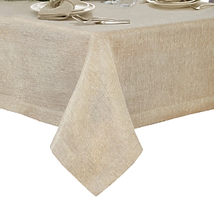 Elrene Home Fashions La Classica Metallic Tablecloth, 70 X 126 In Natural/gold