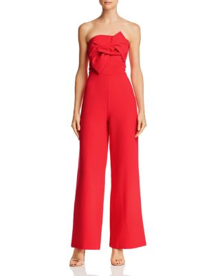 Do and Be Strapless Bow Front Jumpsuit Bloomingdale s