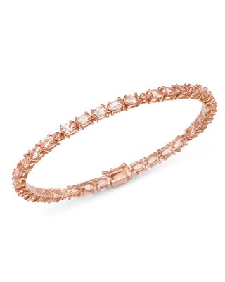 morganite bracelet rose gold