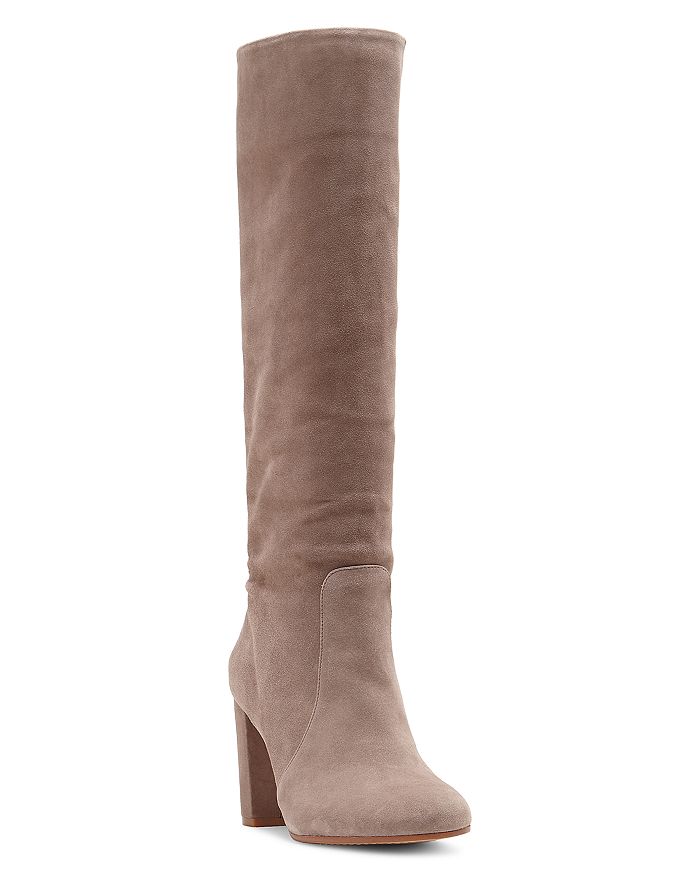 Vince Camuto Women's Sessily Round Toe Slouchy High-heel Boots - 100% Exclusive In Foxy Suede