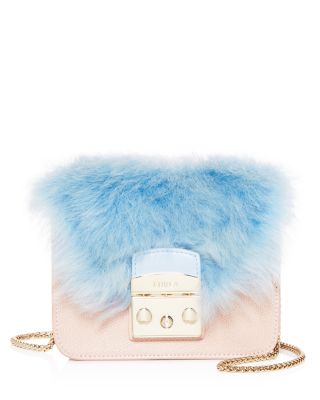 FURLA Metropolis My Play ショルダーバッグ レディース Furla MY PLAY Interchangeable Metropolis Mini Leather Flaps