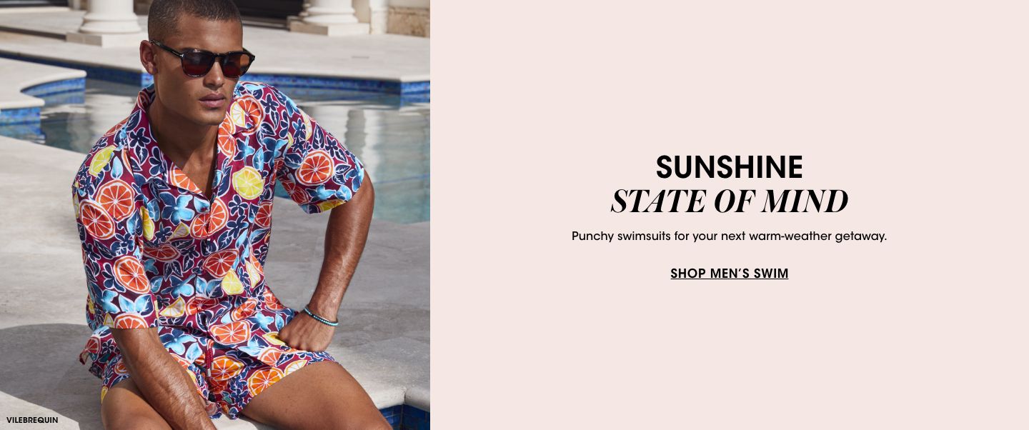 Sunshine state of mind. Punchy swimsuits for your next warm weather getaway.