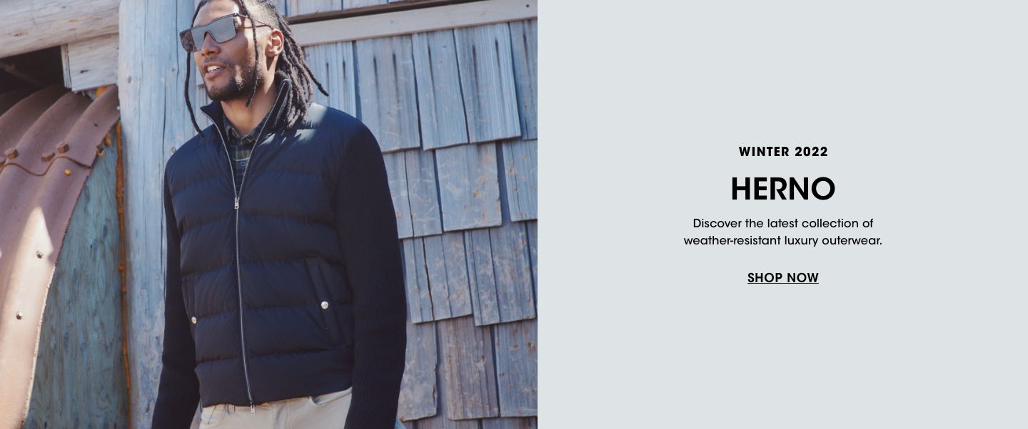 Winter twenty two. Herno. Discover the latest collection of  weather resistant luxury outerwear.