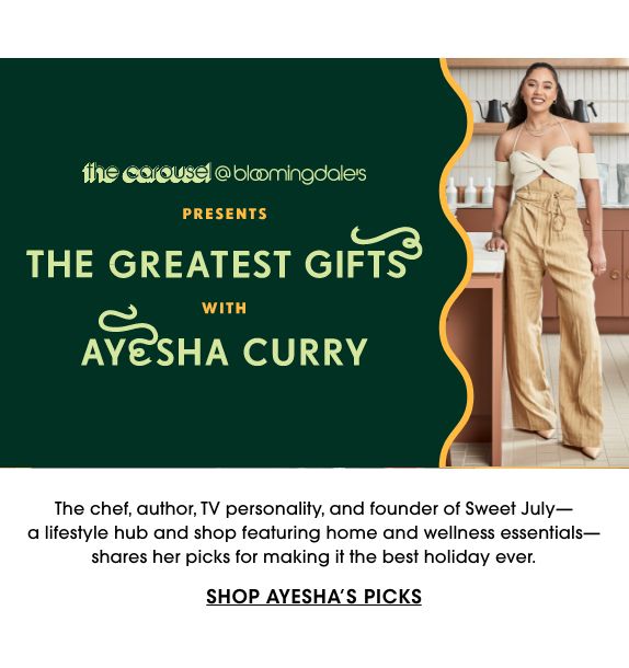 The Greatest Gifts Carousel with Ayesha Curry