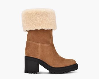 designer boots with fur