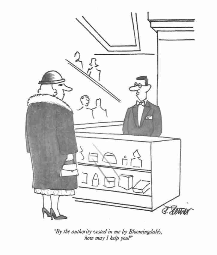Bloomingdale's New Yorker Cartoon