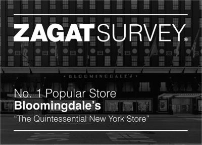 Bloomingdale's is named the most popular department store according to Zagat