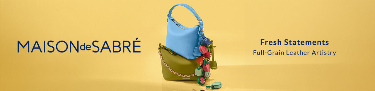 Maison de Sabre. Fresh statements. Full grain leather artistry.