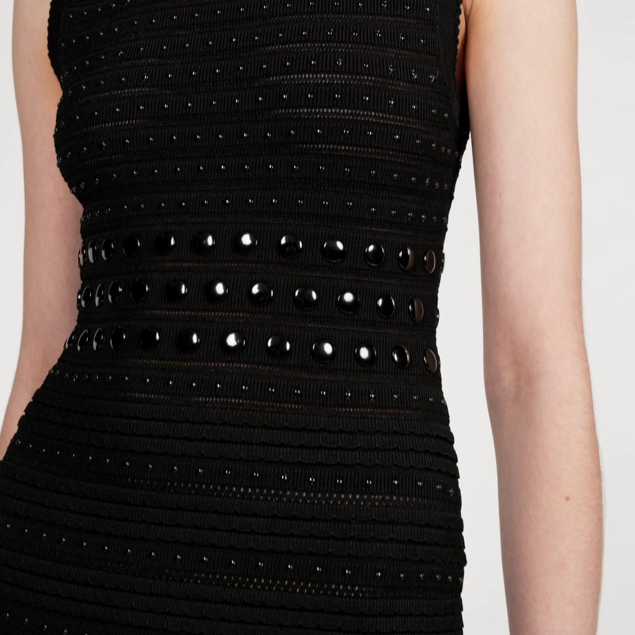 Sandro Studded Knit Midi Dress | Bloomingdale's Women
