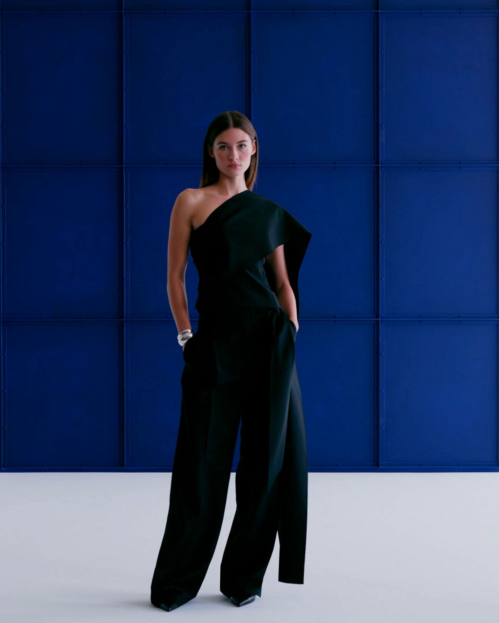 RHE One Shoulder Cape Top | Bloomingdale's Women