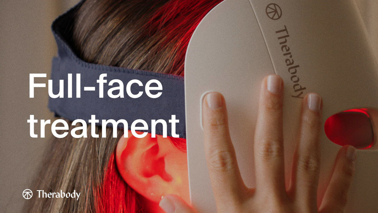 Therabody TheraFace Mask Glo – Clinically Proven LED Skincare Mask