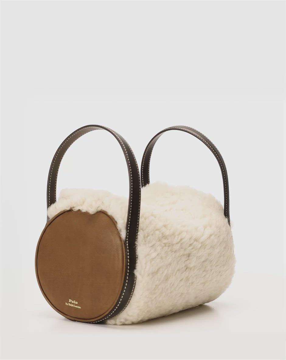 Polo Ralph Lauren Polo Play Shearling Barrel Duffel Bag