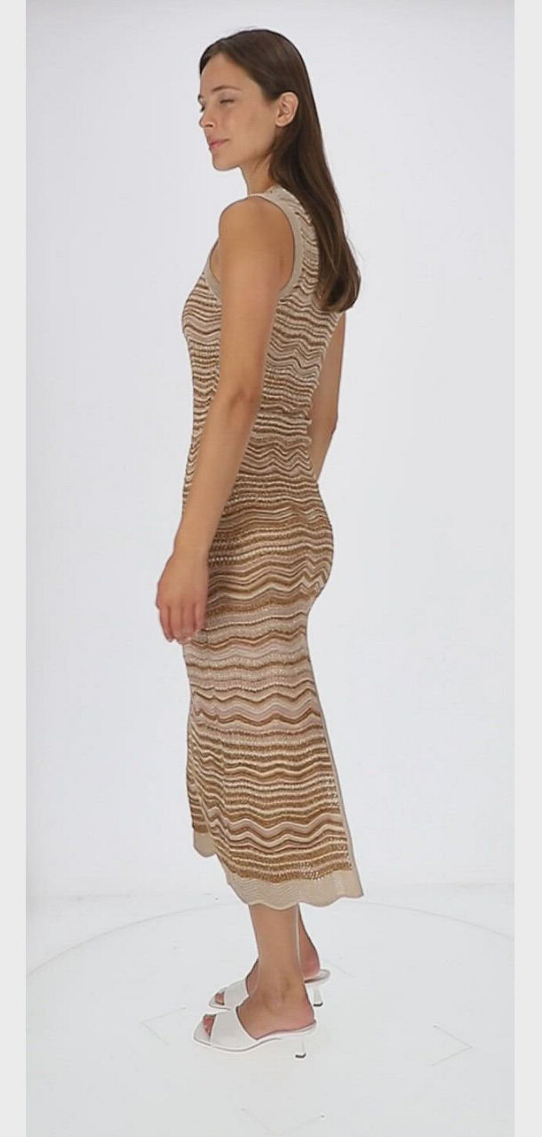 Sandro Raffaela Fancy Knit Maxi Dress | Bloomingdale's Women