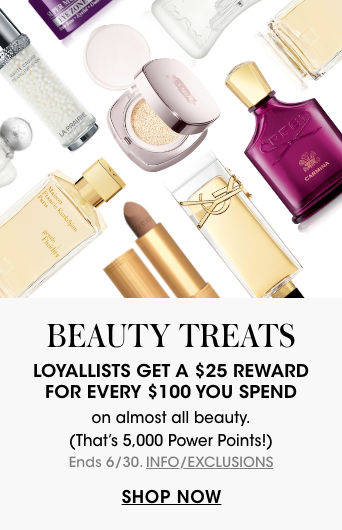 Beauty Treats, Loyallists Get a $25 Reward For Every $100 You Spend