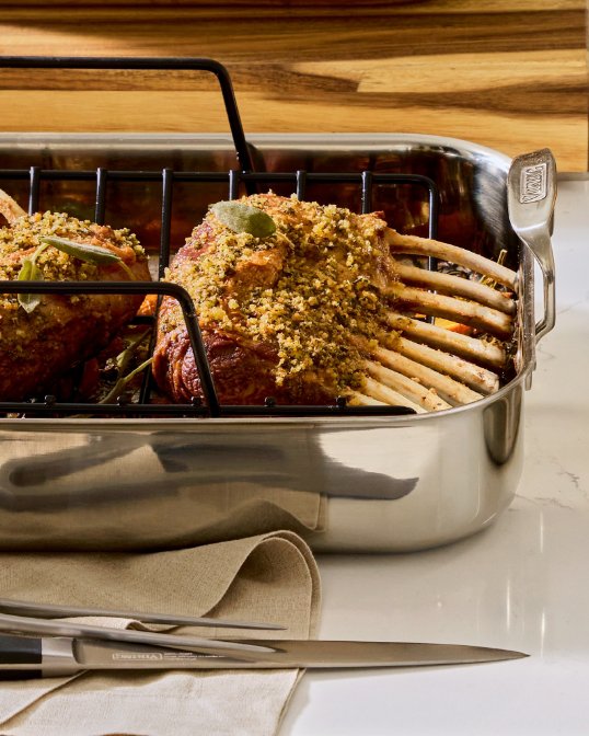 Viking roasting pan and carving set on sale for $159.99, regularly $259.99.