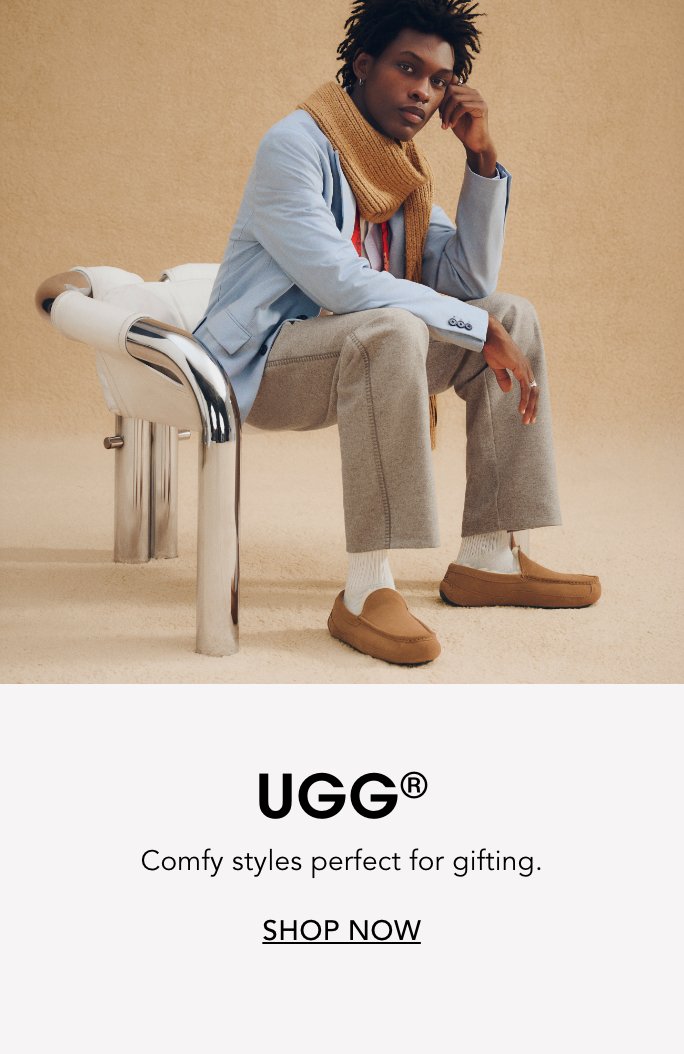 Gifts from Ugg. A curated selection of winter essentials, including Classic Micro boots and Tasman slippers.