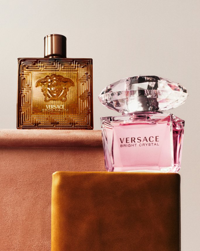 2 bottles of Versace fragrance.