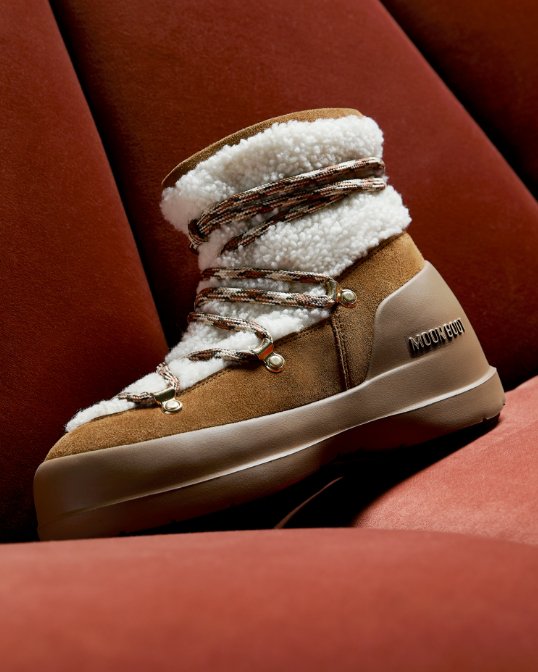 A shearling lined boot.