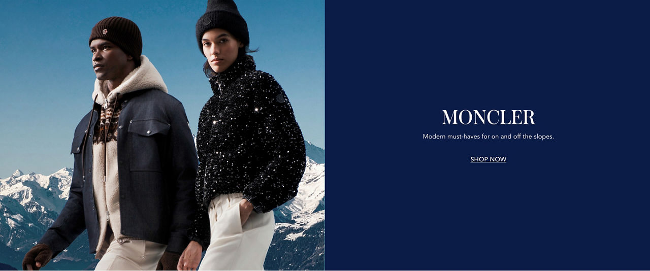 Moncler. Modern must haves for on and off the slopes.
