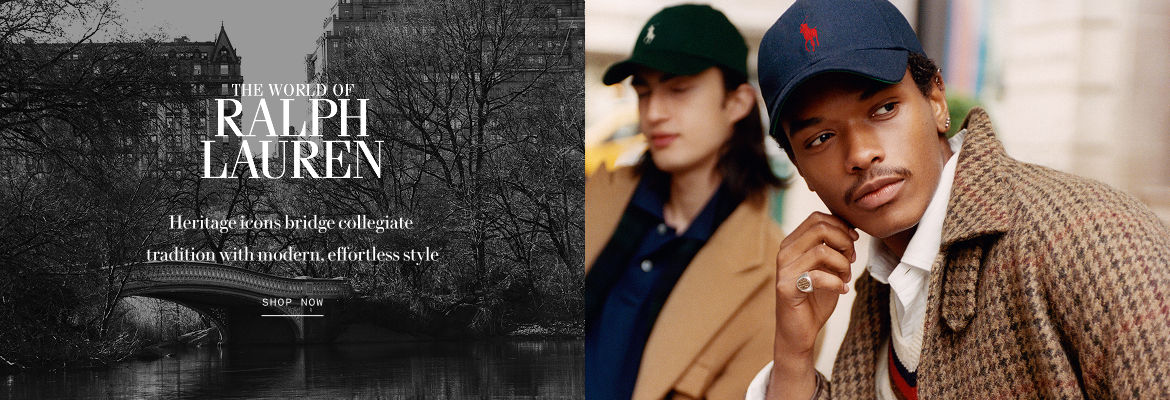 The world of Ralph Lauren. Heritage icons bridge collegiate tradition with modern, effortless style.