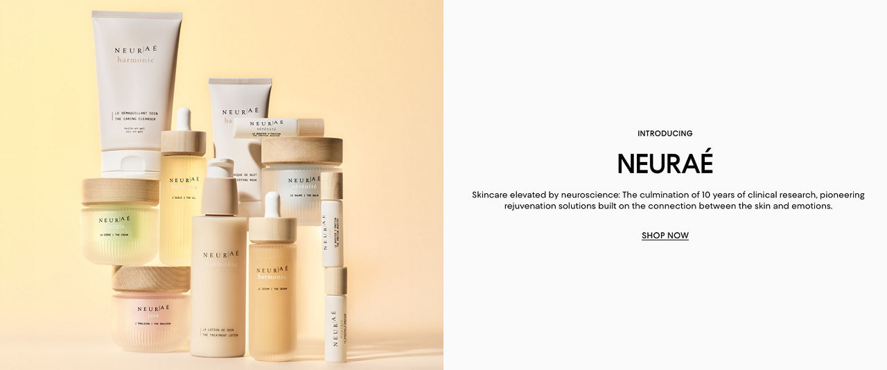 Introducing Neurae. Skincare elevated by neuroscience. Rejuvenation solutions built on the connection between the skin & emotions. 