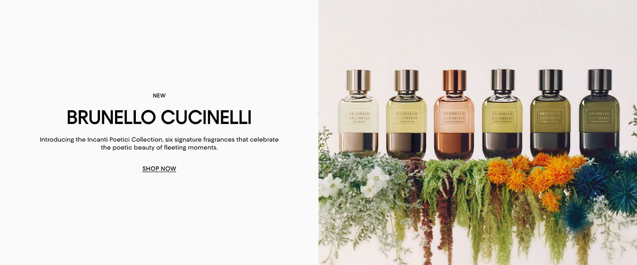 Brunello Cucinelli. Introducing the Incanti Poetici collection, 6 fragrances that celebrate the poetic beauty of fleeting moments.