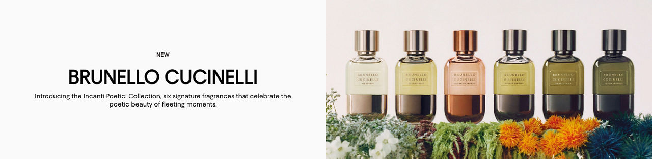Brunello Cucinelli. Introducing the Incanti Poetici collection, 6 fragrances that celebrate the poetic beauty of fleeting moments.