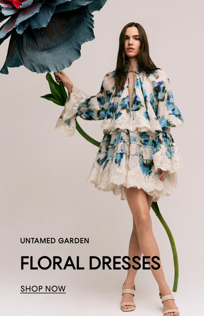 Untamed Garden. Floral Dresses.