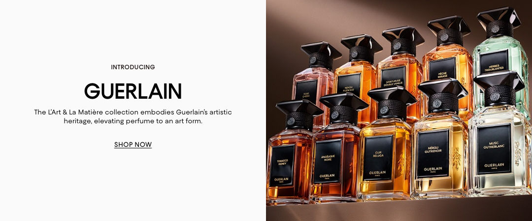 Introducing Guerlain. The L'Art & La Matiere collection embodies Guerlain's artistic heritage, elevating perfume to an art form.