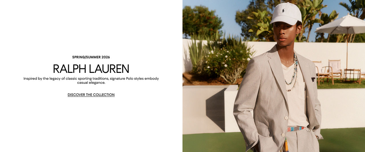 Spring summer 2026. Ralph Lauren. Inspired by the legacy of classic sporting traditions, signature polo styles embody casual elegance.