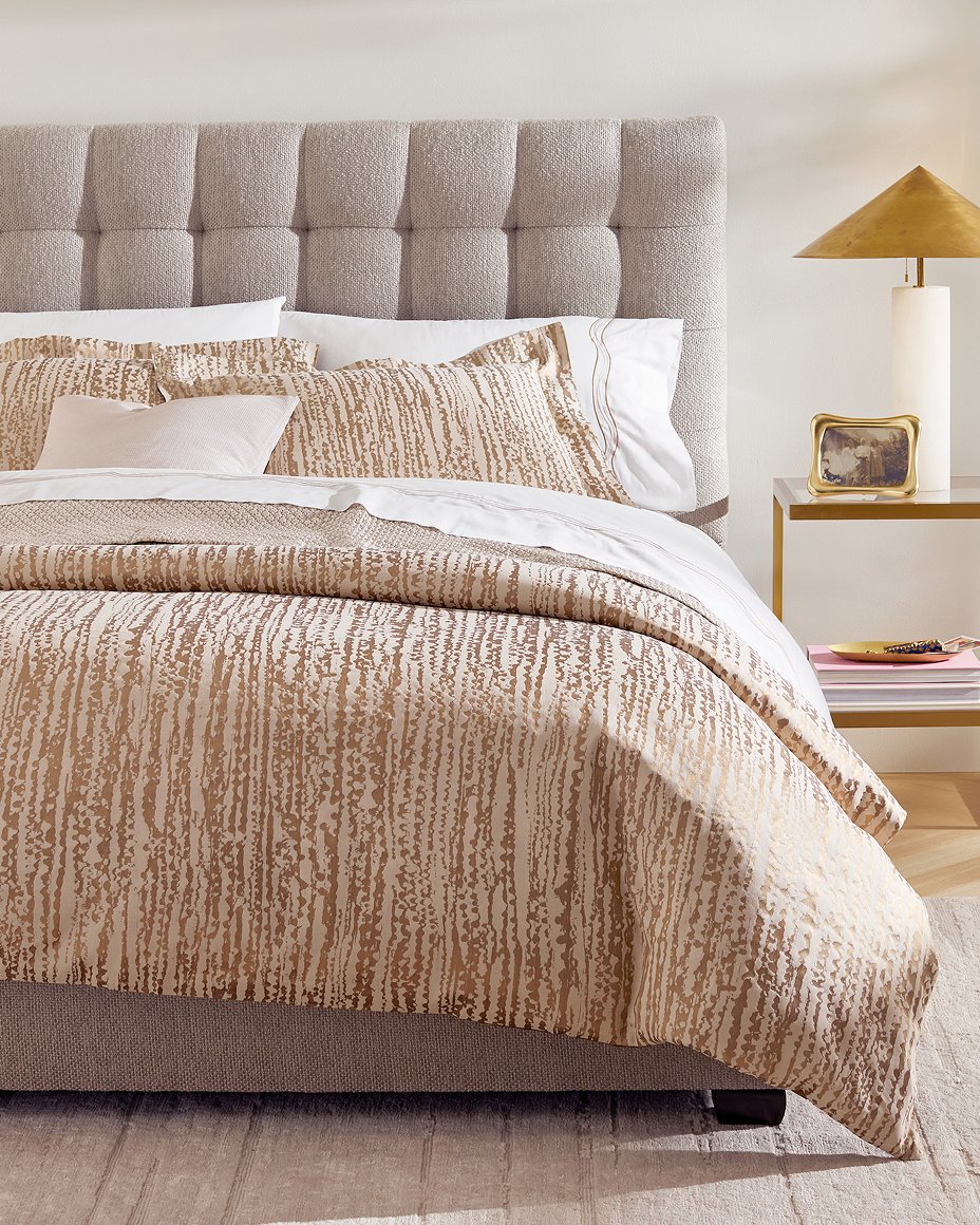 Summer bedding refresh. Frette.