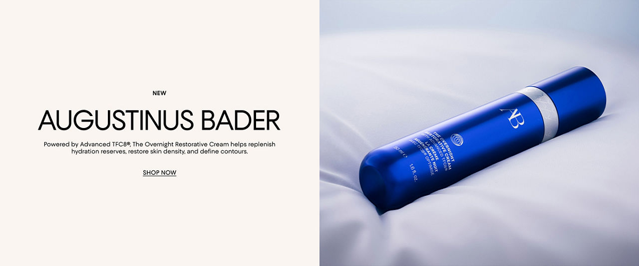 New Augustinus Bader, powered by Advanced T. F. C. 8., The Overnight Restorative Cream helps replenish hydration reserves, restore skin density, and define contours.