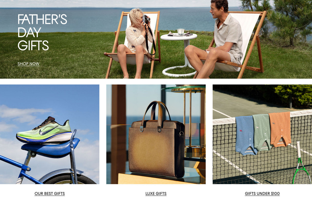 Fathers Day gifts. Our best gifts. Luxe gifts. Gifts under $100.