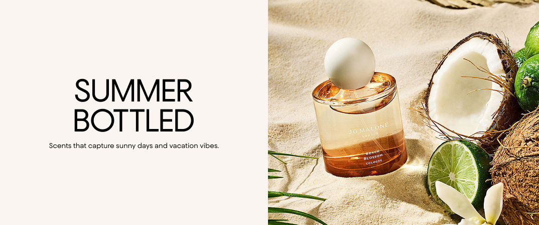 Summer bottled. Scents that capture sunny days and vacation vibes.