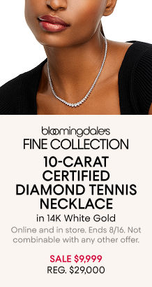 Ends 8/16! 10 tcw Diamond Tennis Necklace: $9,999 (Reg. $29K)