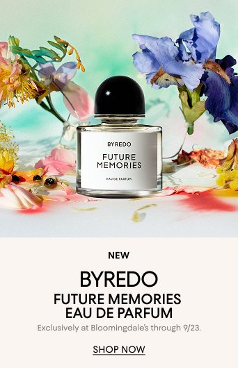 New Byredo Future Memories eau de parfum exclusively at Bloomingdale's through 9/22. 