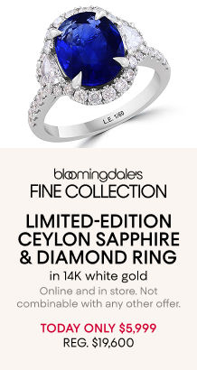 Today Only! Sapphire & DIamond Ring: $5,999 (Reg. $19,600)