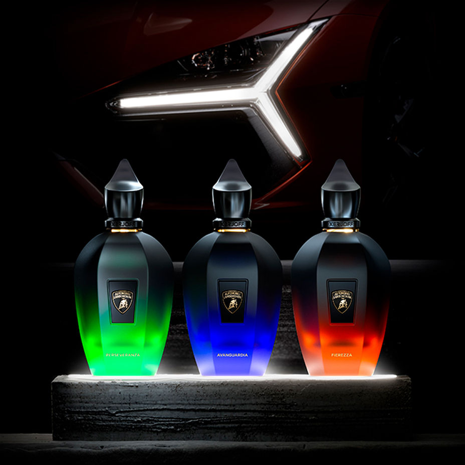 Xerjoff and Automobili Lamborghini. The spirit of Lamborghini translated into 3 powerful scents.