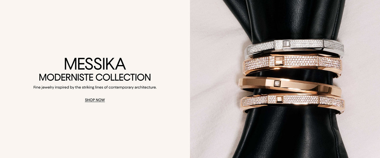 Messika Moderniste Collection. Fine jewelry inspired by the striking lines of contemporary architecture.