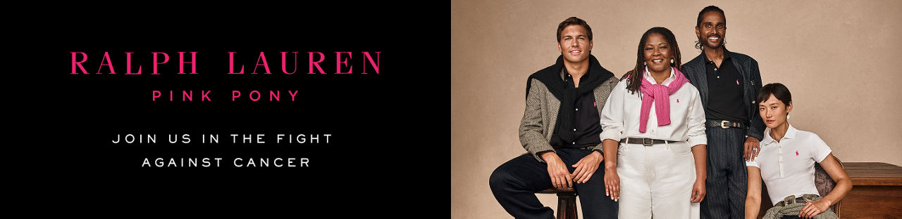 Ralph Lauren Pink Pony. Join us in the fight against cancer.