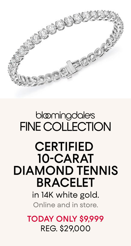Today Only! 10ct Diamond Tennis Bracelet: $9,999 (Reg. $29K)